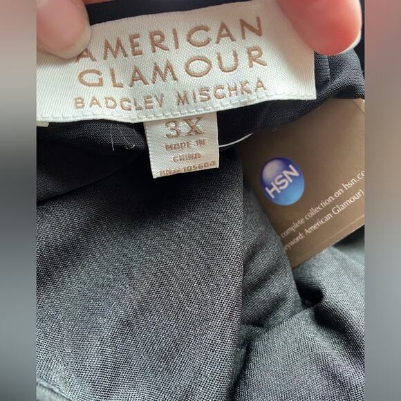 NWT Glam Occasion Metallic Sequin Sheer Balloon Slit Sleeve Whimsigoth Blouse 3X - Picture 6 of 11